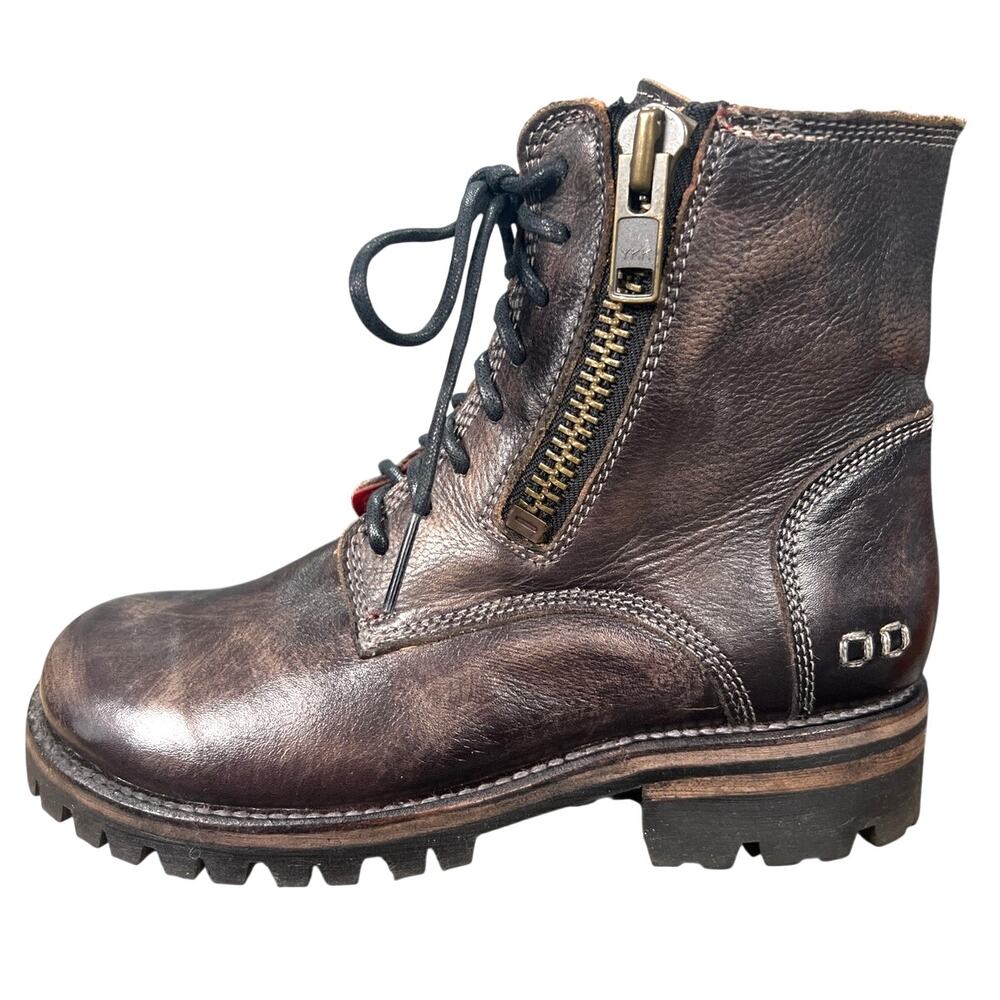 Bed Stu Women’s Tactic Trek Brown Distressed Combat Boot Size US 6.5 - Picture 3 of 10